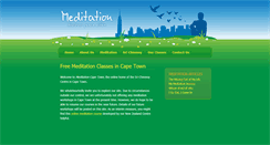 Desktop Screenshot of meditationcapetown.org